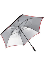 Titleist  golfový deštník Tour double canopy, černo/červený