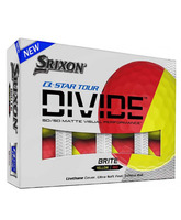 Srixon Q-Star Tour Divide golfové míče, yellow/red