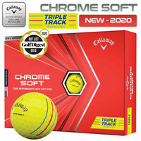 Callaway míče Chromesoft Tripletrack, žluté