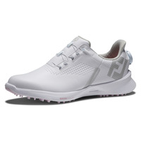 FJ fuel dámské golfové boty s boa, bílá/růžová